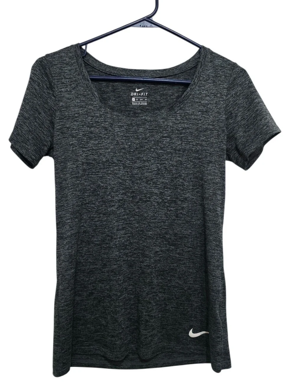Nike Women's Short Sleeve Dri-FIT Tee - Charcoal Gray XS